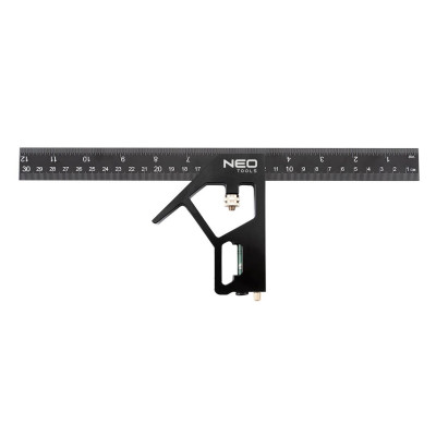 Neo Tools 72-127 Кутник, алюміній, 30 см, рукоятка з високою точністю нахилу Neo Tools 72-127 Кутник, алюміній, 30 см, рукоятка з високою точністю нахилу