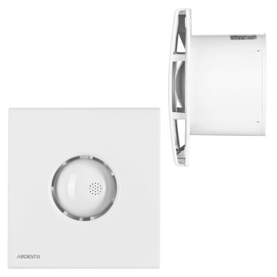 Витяжний вентилятор Ardesto 20 Вт, 120 м3/г, 2300 об./хв., 33 дБ, білий (BFC-120W)