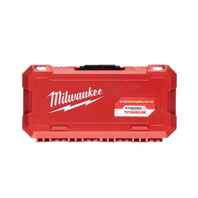 Набір свердел по металу Milwaukee RedHEX Shockwave HSS-TiN, 2-10мм, кейс, 19шт Набір свердел по металу Milwaukee RedHEX Shockwave HSS-TiN, 2-10мм, кейс, 19шт