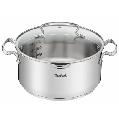 Tefal Каструля DUETTO+, 5л, з кришкою, нержавюча сталь, скло Tefal Каструля DUETTO+, 5л, з кришкою, нержавюча сталь, скло