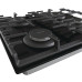 Варочная поверхность Gorenje газовая на стекле, 60см, чугун, черный GT642SYB