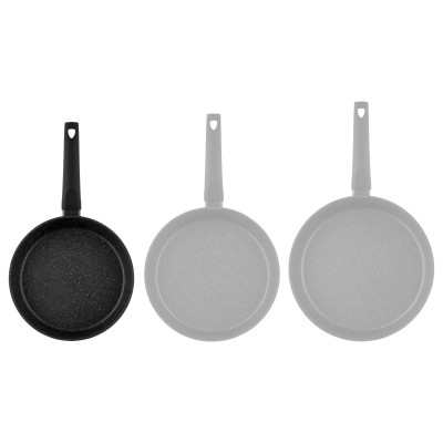 ARDESTO Сковорода Gemini Gourmet Viareggio с крышкой 24 см, черный, алюминий AR1924GDL ARDESTO Сковорода Gemini Gourmet Viareggio с крышкой 24 см, черный, алюминий AR1924GDL