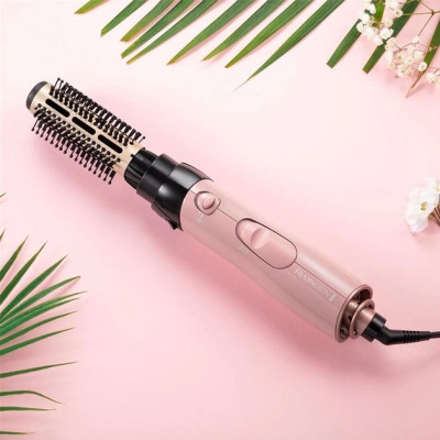 Фен-щітка Remington Coconut Smooth, 1000Вт, 2 режими, іонізація, хол. обдув, 2 насадки, чорно-рожевий Фен-щітка Remington Coconut Smooth, 1000Вт, 2 режими, іонізація, хол. обдув, 2 насадки, чорно-рожевий