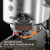 Кавоварка Krups ріжкова Virtuoso+ Tamping System 1л, мелена, ручний капучинатор, 15 бар, сірий