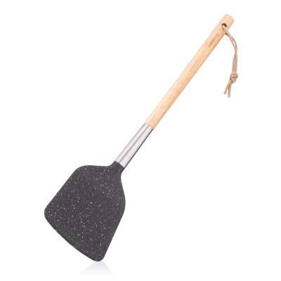 Лопатка ARDESTO Midori, 34.8см, нейлон, дерево, нержавіюча сталь, чорний