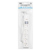 Подовжувач мережевий 2E 3м, 5xТипF, 16A, фільтр, білий Подовжувач мережевий 2E 3м, 5xТипF, 16A, фільтр, білий