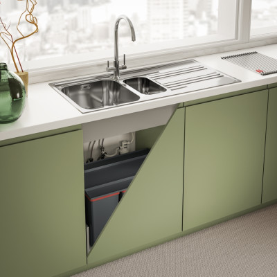 Змішувач для кухні Franke Lina Clear Water, довж.виливу - 272 мм, поворотний, 1+1 фільтр, хром