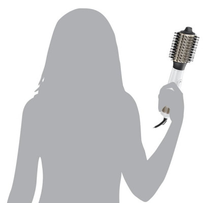 Фен-щітка Remington HydraLuxe, 1200Вт, 3 режими, іонізація, хол. обдув, кераміка, білий