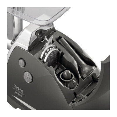 М'ясорубка Tefal HV8 Successor, 2200Вт, 4.5кг/хв, 3 решітки, насадка для ковбас, кеббе, 4 терки, пластик/метал, чорний