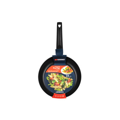 ARDESTO Сковорода Gemini Gourmet Portofino 24 см, черный, алюминий AR1924CGP ARDESTO Сковорода Gemini Gourmet Portofino 24 см, черный, алюминий AR1924CGP