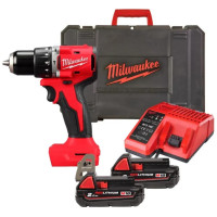 Шурупокрут-дриль акумуляторний Milwaukee BLPDRC-202C 18В 2х2А·год 60.5Нм 0·1700об/хв ЗП M12-18C кейс 1.5кг