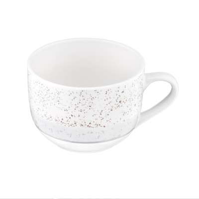 ARDESTO Чашка Siena, 500мл, порцеляна, біло-сірий ARDESTO Чашка Siena, 500мл, порцеляна, біло-сірий