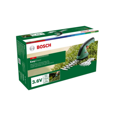 Кусторез аккумуляторный Bosch EasyShear 3.6В акб 1х1.5А-ч лезвие 12см шаг реза 8мм 0.5кг (0.600.833.303)
