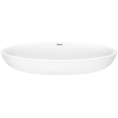 Раковина, умивальник ARDESTO Madeleine, штучний камінь, овальна, без отвору для змішувача та переливу, 590х295х130мм, накладний, білий Раковина, умивальник ARDESTO Madeleine, штучний камінь, овальна, без отвору для змішувача та переливу, 590х295х130мм, накладний, білий