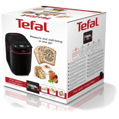 Хлібопічка Tefal PainPlaisir 650Вт, програм-1, макс.ваго -1кг, форма-прямокутник, пластик, чорний