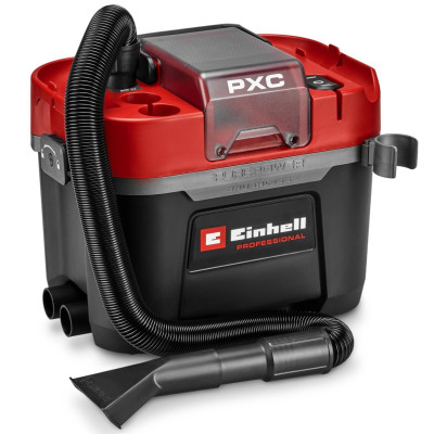 Пилосос професійний акумуляторний Einhell Professional TP-VC 18/10 Li BL 18В 130мбар контейнер 10л вологе/сухе прибирання Dust Class L 3.05кг без АКБ та ЗП Пилосос професійний акумуляторний Einhell Professional TP-VC 18/10 Li BL 18В 130мбар контейнер 10л вологе/сухе прибирання Dust Class L 3.05кг без АКБ та ЗП