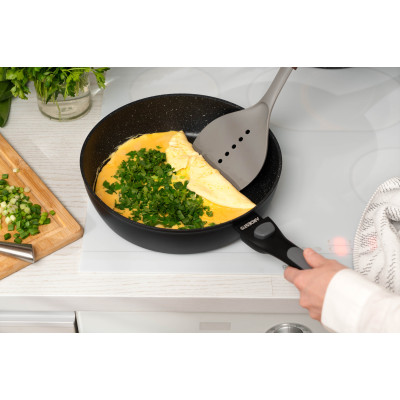 ARDESTO Сковорода глибока зі знімною ручкою Gemini Bari, 26см, алюміній, чорний ARDESTO Сковорода глибока зі знімною ручкою Gemini Bari, 26см, алюміній, чорний