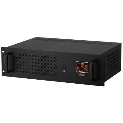 Источник бесперебойного питания 2E RE1500, 1500VA/900W, RM 3U, LCD, USB, 2xSchuko (2E-RE1500)