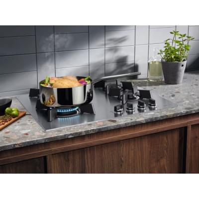 Варочная поверхность Electrolux газовая, 60см, чугун, неж KGU643723Z