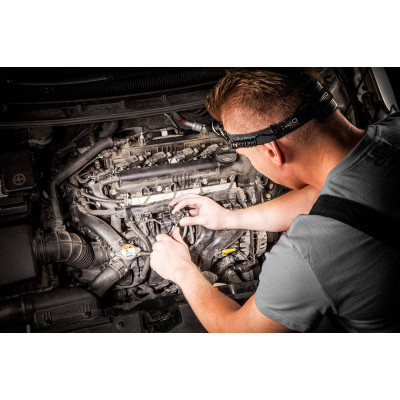 Neo Tools Ліхтар налобний на батарейках, AAAх3, 400лм, 5Вт, 3 функції освітлення, зум Neo Tools Ліхтар налобний на батарейках, AAAх3, 400лм, 5Вт, 3 функції освітлення, зум