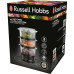 Пароварка Russell Hobbs Kitchen Collection 400Вт, чаша-2.3/3.3л, резервуар для воды -0.5л, механическое управление, 3 яруса, пластик, черный
