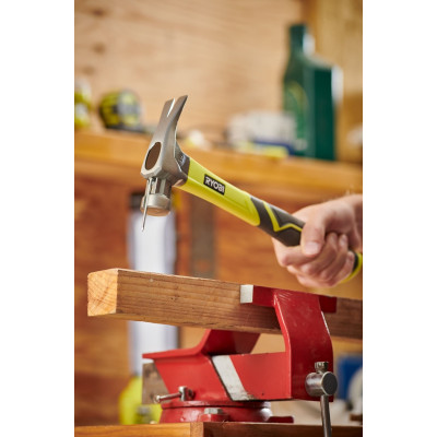 Молоток столярний Ryobi RH16FSS 450г магнітний утримувач руків'я скловолокно