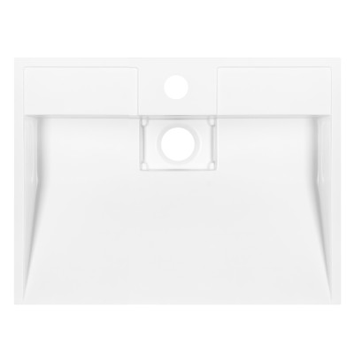 Раковина, умивальник ARDESTO Anna, штучний камінь, прямокут., з отвором для змішувача, без переливу, 500х380х110мм, накладний, білий