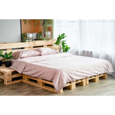 Простирадло ARDESTO Mix&Match, 240х260см, 100% бавовна, сатин, рожевий світлий Простирадло ARDESTO Mix&Match, 240х260см, 100% бавовна, сатин, рожевий світлий