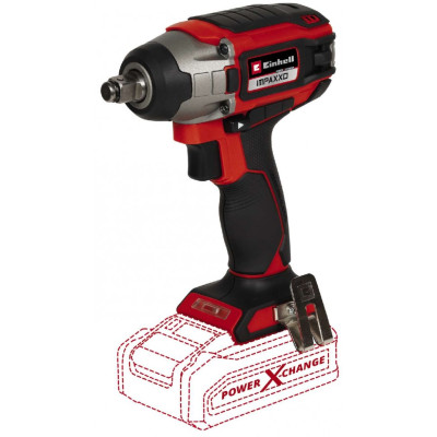 Гайковерт ударний Einhell IMPAXXO 18/230 безщітковий PXC 18В 2900об·хв 230Нм 1.17кг без АКБ та ЗП