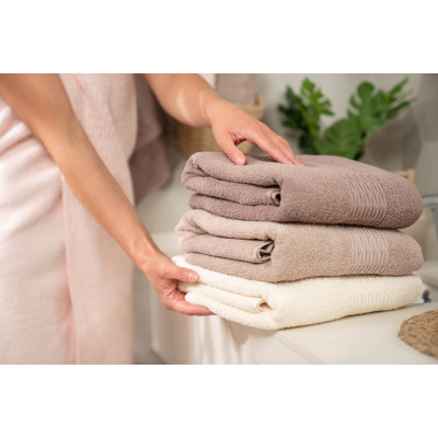 Набір рушників махрових ARDESTO Lotus, 50х90см, 70х140см, 2шт, 100% бавовна, коричневий світлий