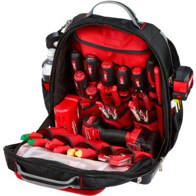 Рюкзак для інструменту Milwaukee Ultimate Jobsite 48 кишень, нейлон, з жорстким дном 240x457x518мм Рюкзак для інструменту Milwaukee Ultimate Jobsite 48 кишень, нейлон, з жорстким дном 240x457x518мм