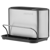 Органайзер для кухні ARDESTO Minimalism, 18x12.3x13см, пластик, сталь, сірий темний Органайзер для кухні ARDESTO Minimalism, 18x12.3x13см, пластик, сталь, сірий темний