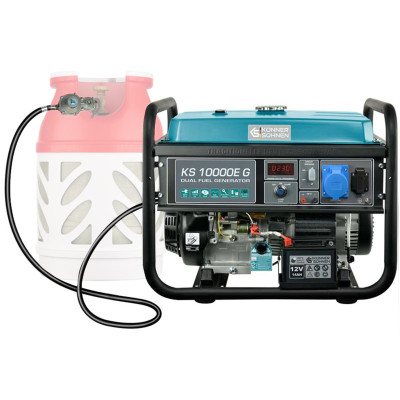 Генератор газобензиновий Konner&Sohnen KS 10000E G, LPG 230В, 8.0кВт, електростартер, 87кг Генератор газобензиновий Konner&Sohnen KS 10000E G, LPG 230В, 8.0кВт, електростартер, 87кг