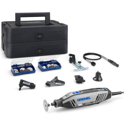 Шліфмашина шліфувально-гравірувальна Dremel 4250 6-128 Platinum+ 175В 5000-35000об/хв 128 насадок + 6 приставок 3.78кг Шліфмашина шліфувально-гравірувальна Dremel 4250 6-128 Platinum+ 175В 5000-35000об/хв 128 насадок + 6 приставок 3.78кг