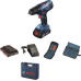 Шуруповерт-дрель аккумуляторный Bosch GSR 180 LI 18В 2х2.0А-ч 21-54Нм 450-1700об-хв набор бит 11 шт+набор сверл 12 шт 1.6кг Шуруповерт-дрель аккумуляторный Bosch GSR 180 LI 18В 2х2.0А-ч 21-54Нм 450-1700об-хв набор бит 11 шт+набор сверл 12 шт 1.6кг
