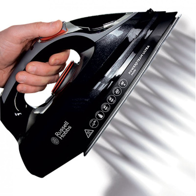 Праска Russell Hobbs Power Steam Ultra, 3100Вт, 350мл, паровий удар -210гр, постійна пара - 45гр, керам. підошва, сірий Праска Russell Hobbs Power Steam Ultra, 3100Вт, 350мл, паровий удар -210гр, постійна пара - 45гр, керам. підошва, сірий