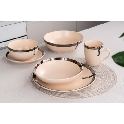 ARDESTO Салатник Liguria, 22 см, Cream, кераміка ARDESTO Салатник Liguria, 22 см, Cream, кераміка