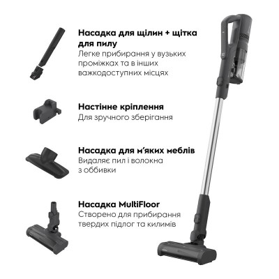 Пилосос Electrolux бездротовий, конт пил -0.3л, автон. робота до 50хв, вага-1.9кг, HEPA10, 3 насадки, синій Пилосос Electrolux бездротовий, конт пил -0.3л, автон. робота до 50хв, вага-1.9кг, HEPA10, 3 насадки, синій