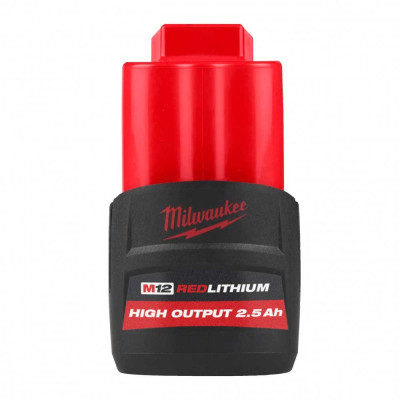 Акумулятор Milwaukee Redlithium M12 12В 2.5А·год 0.2кг Акумулятор Milwaukee Redlithium M12 12В 2.5А·год 0.2кг