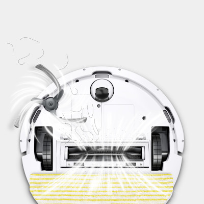 Робот-пилосос karcher RVC 3, h=0.97см, вологе прибирання, конт пил -0.24л, вода -0.28л, автон. робота до 130хв, Bluetooth, білий Робот-пилосос karcher RVC 3, h=0.97см, вологе прибирання, конт пил -0.24л, вода -0.28л, автон. робота до 130хв, Bluetooth, білий