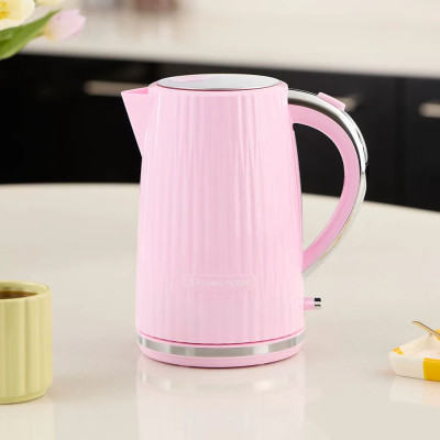 Електрочайник Russell Hobbs Eden, 1.7л, нержавіюча сталь, пластик, малиновий