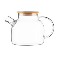 ARDESTO Заварник Gemini 1200мл, боросилікатне скло, бамбук, прозорий ARDESTO Заварник Gemini 1200мл, боросилікатне скло, бамбук, прозорий