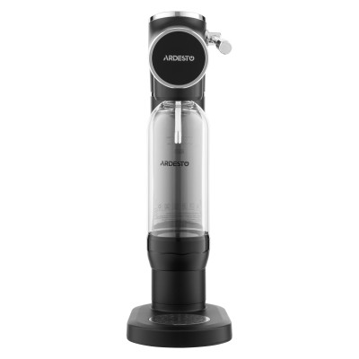 Сифон для газування води ARDESTO, підключення балону- різьба, пляшка 1л, важіль,  чорний