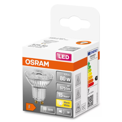 Osram Лампа LED GU10 6.9Вт 2700К 575Лм PAR16