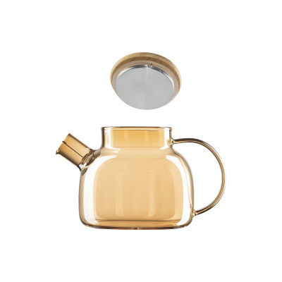 Заварник Ardesto Golden Moon, 1000мл, боросиликатное стекло, бамбук, золотой AR3010GBG Заварник Ardesto Golden Moon, 1000мл, боросиликатное стекло, бамбук, золотой AR3010GBG