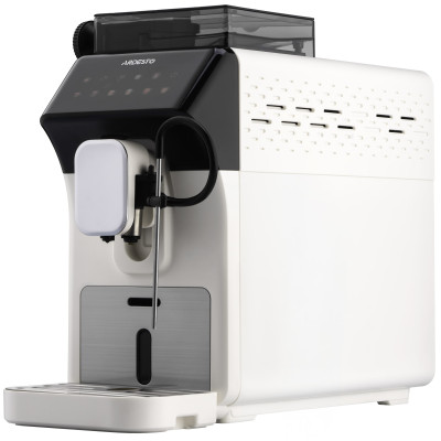 Кавомашина ARDESTO, 2л, зерно, автоматичний, капучинатор, дисплей, авторецептів -9, біло-чорний