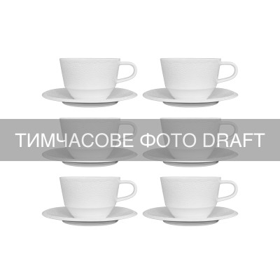 Сервіз чайний ARDESTO Ancona, 12 предметів, 230мл, порцеляна, білий Сервіз чайний ARDESTO Ancona, 12 предметів, 230мл, порцеляна, білий