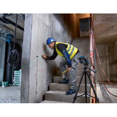 Bosch Нівелір лазерний Professional GCL 2-50 G, до 15 м, ± 0.3 мм/м, в чемодані з тримачем RM 10, затиском DK 10, чохлом, мішенню, 0.58 кг