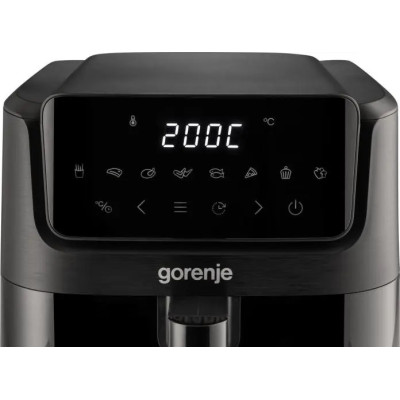 Мультипечь Gorenje 1800Вт, чаша-6.3л, сенсорное управл., 8 авто. программ, пластик+металл, черный