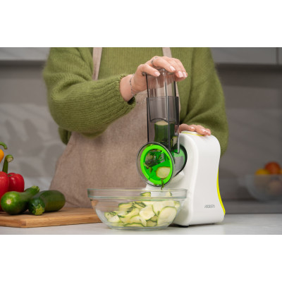 ARDESTO Мультирізка, 200Вт, 4 насадки, корпус-пластик, білий ARDESTO Мультирізка, 200Вт, 4 насадки, корпус-пластик, білий